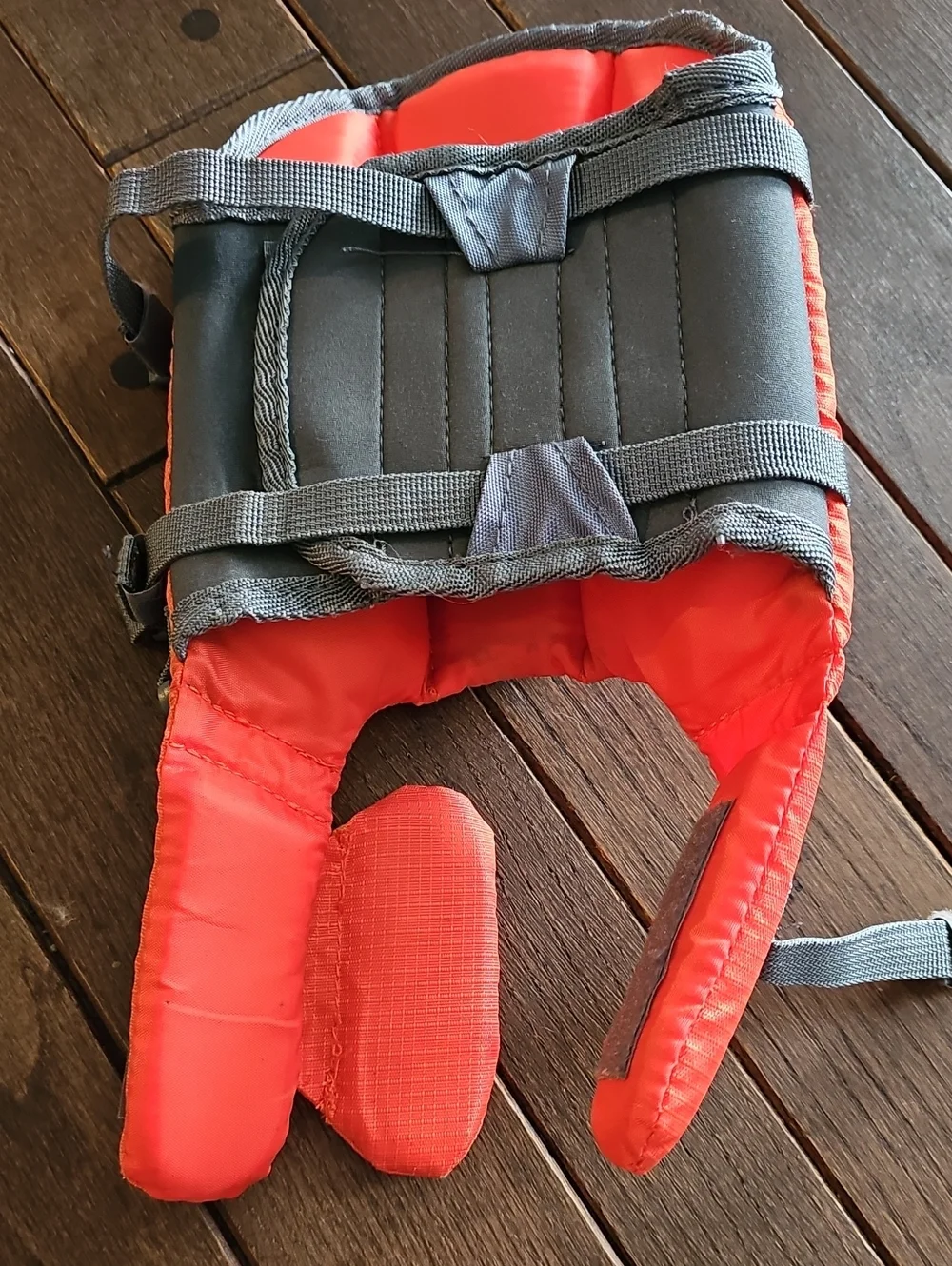 Dog Life Vest Outward Hound Orange  with Gray Trim, Size XS